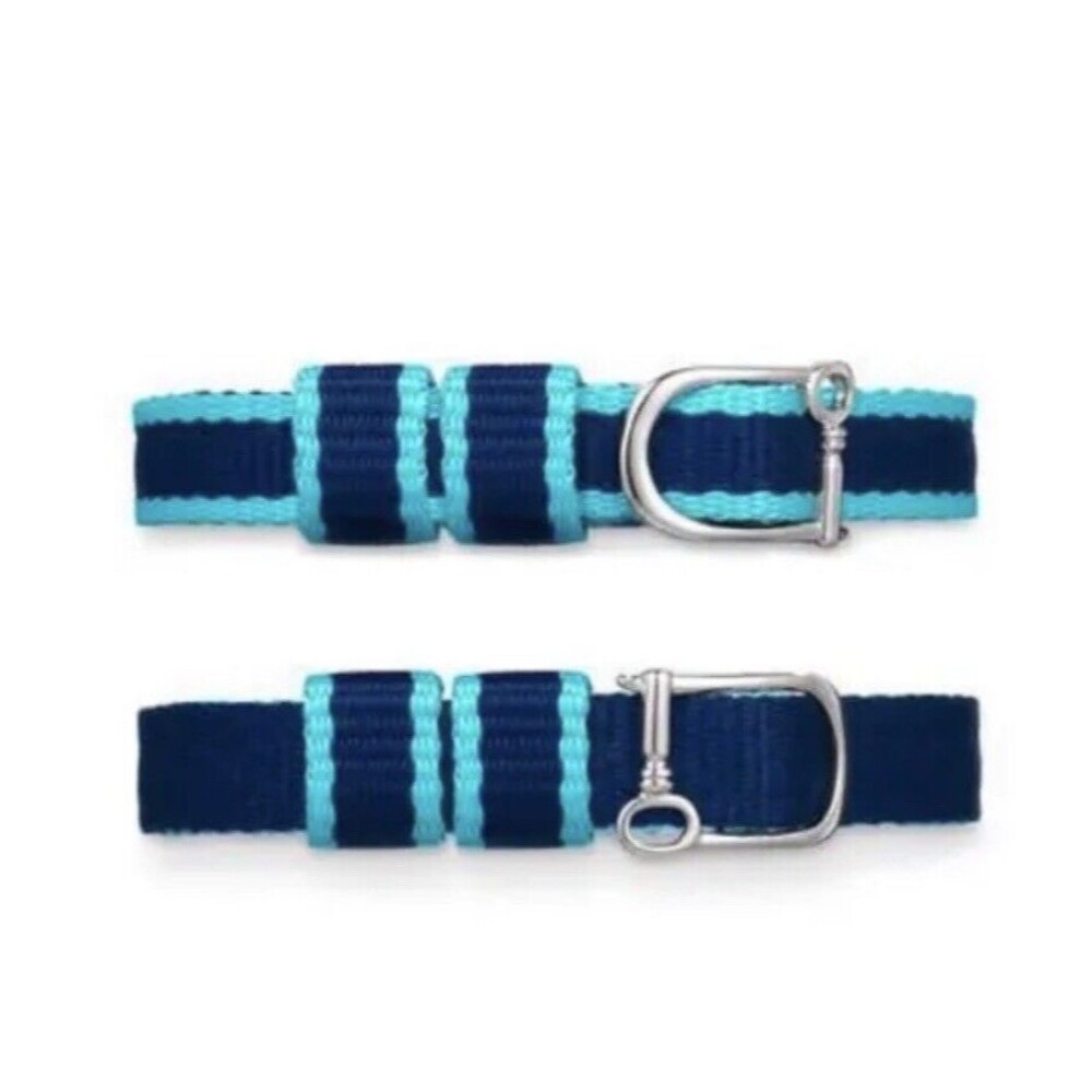 Keep Collective Keeper Single Woven Band Reversible NAVY/NAVY STRIPE NIB